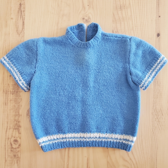Handmade Vintage Baby Knit Sweater Set - Picture 2 of 5